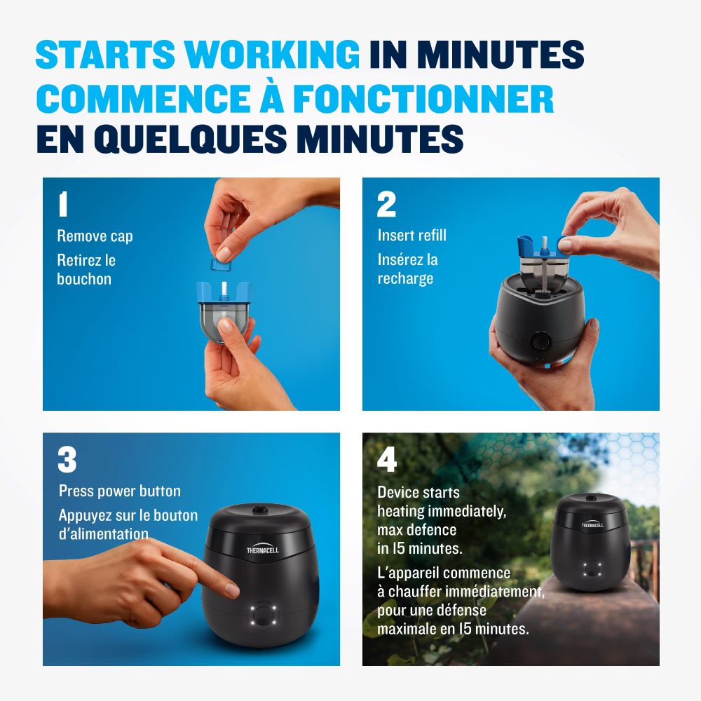 Insectifuge Thermacell 72&nbsp;heures