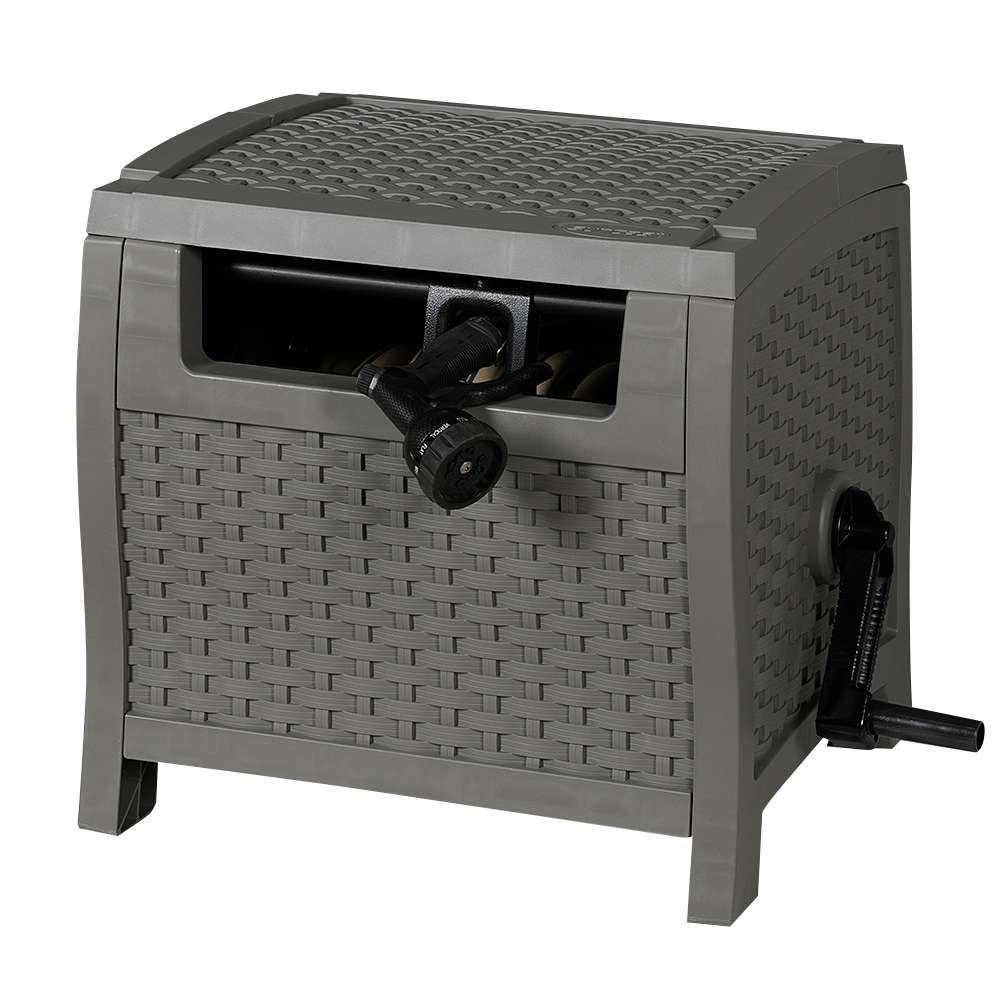 Dévidoir de patio pour tuyau d'arrosage 175 pi