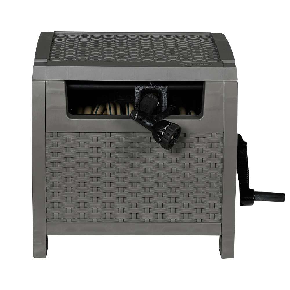 Dévidoir de patio pour tuyau d'arrosage 175 pi