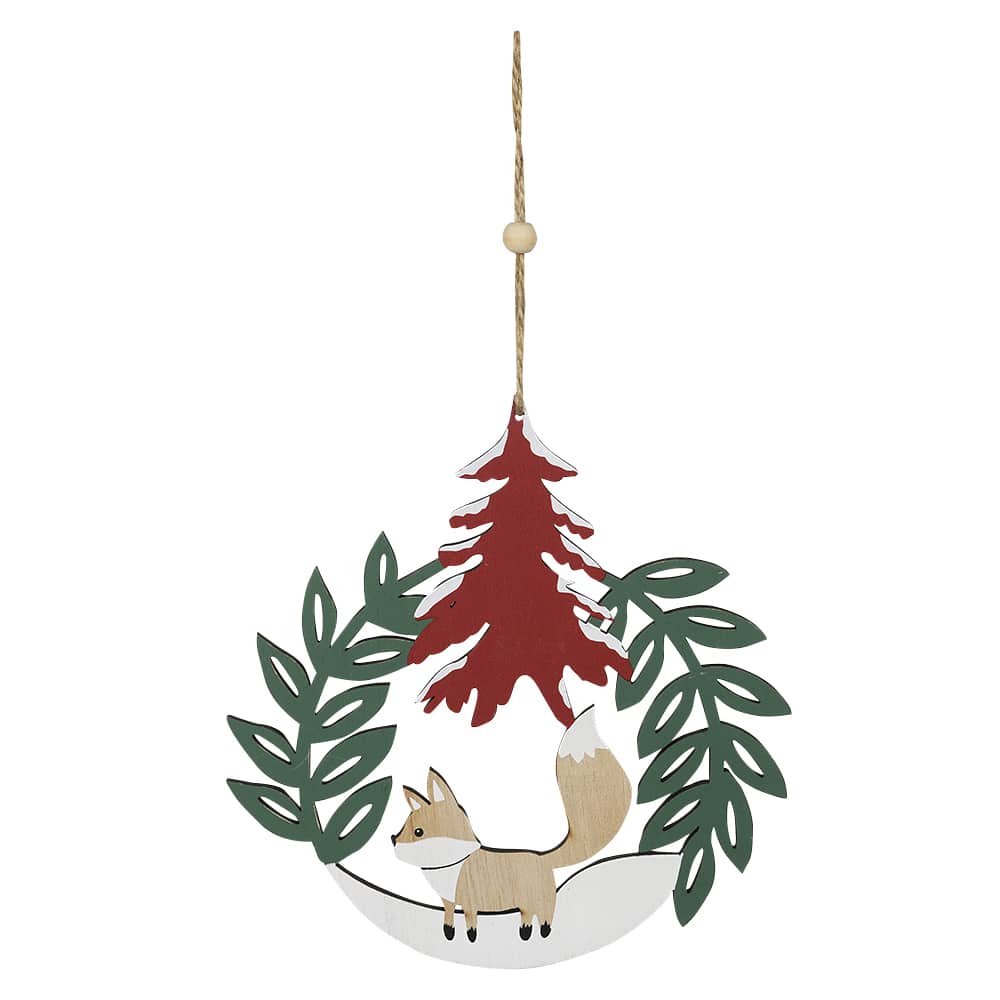 Ornement renard 7 1/8 po