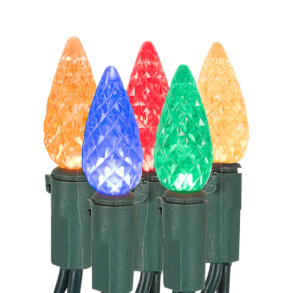Jeu de 100 lumières DEL C6 Multicolores