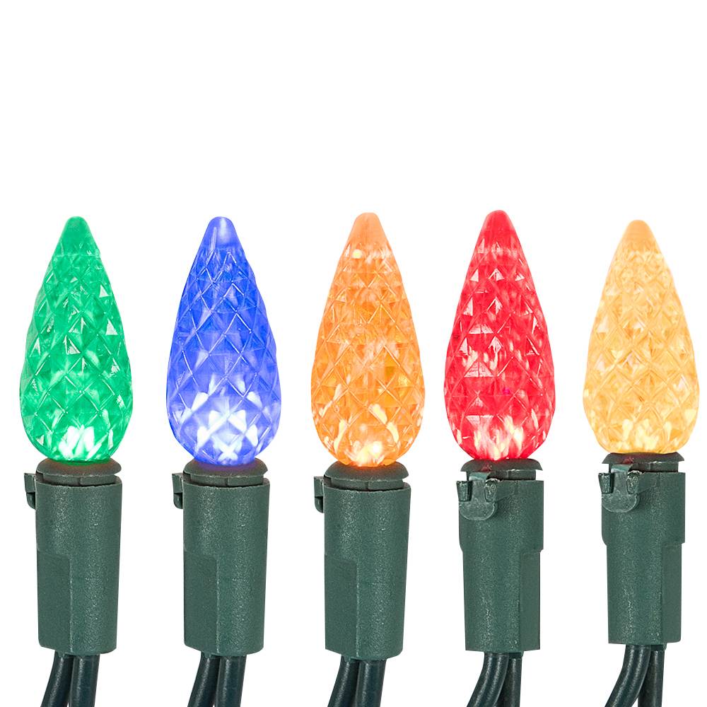 Jeu de 100 lumières DEL C6 Multicolores