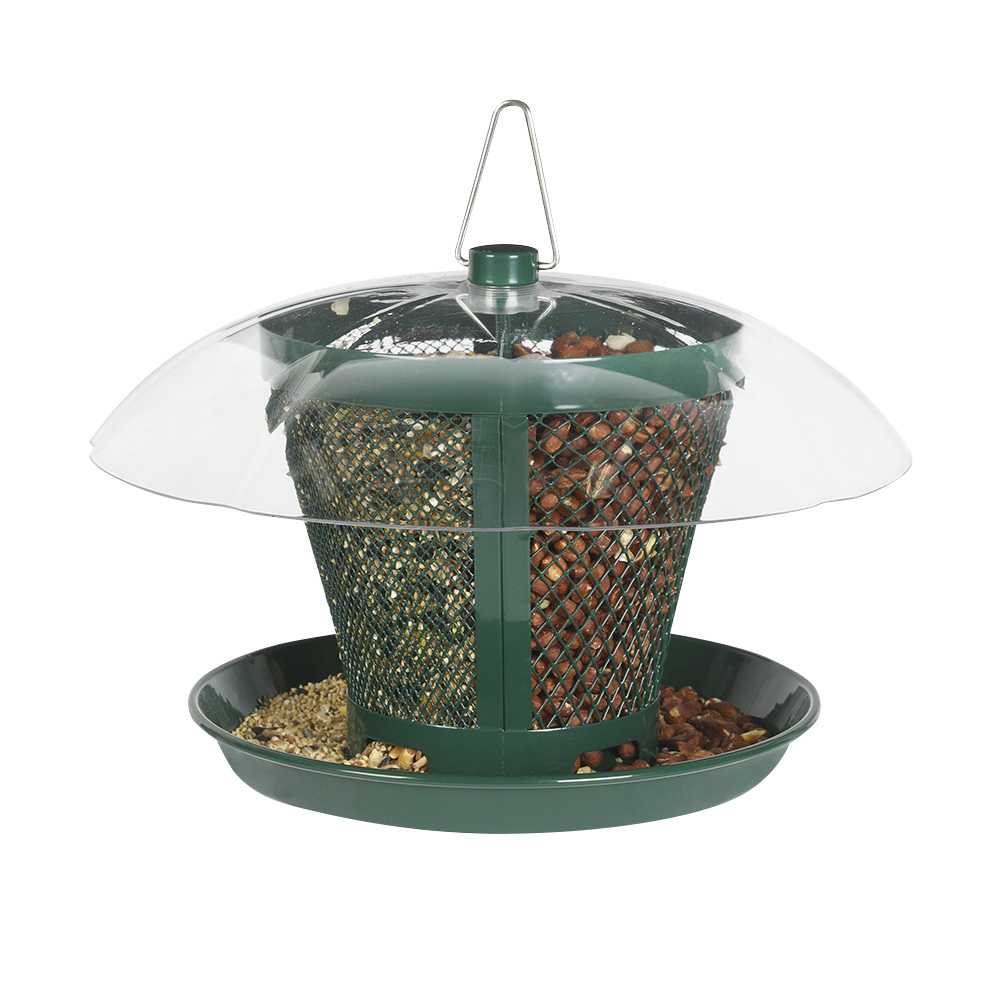 Mangeoire d'oiseaux avec dôme 7&nbsp;1/2&nbsp;po