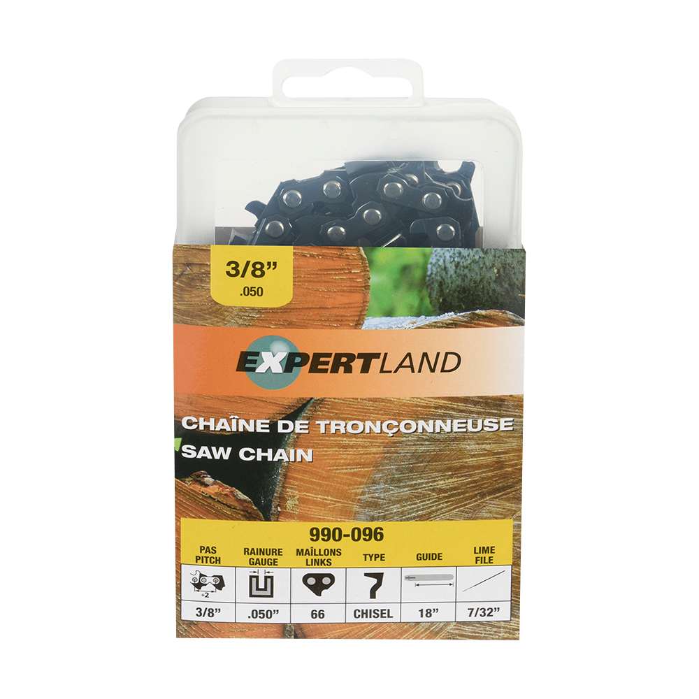 Chaîne de remplacement pour scie 18&nbsp;po, 3/8 po, 0,050&nbsp;po, 66&nbsp;maillons