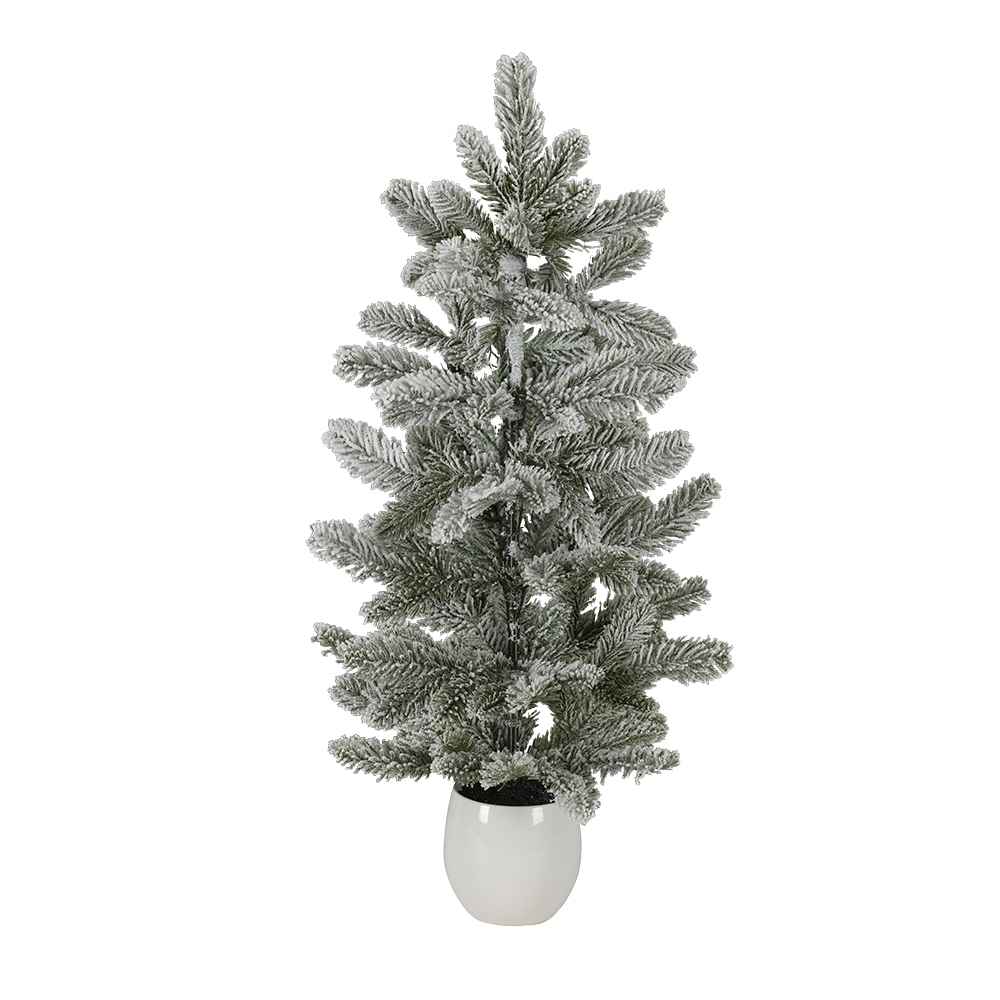 Arbre de Noël enneigé en pot 24 po VERTUO