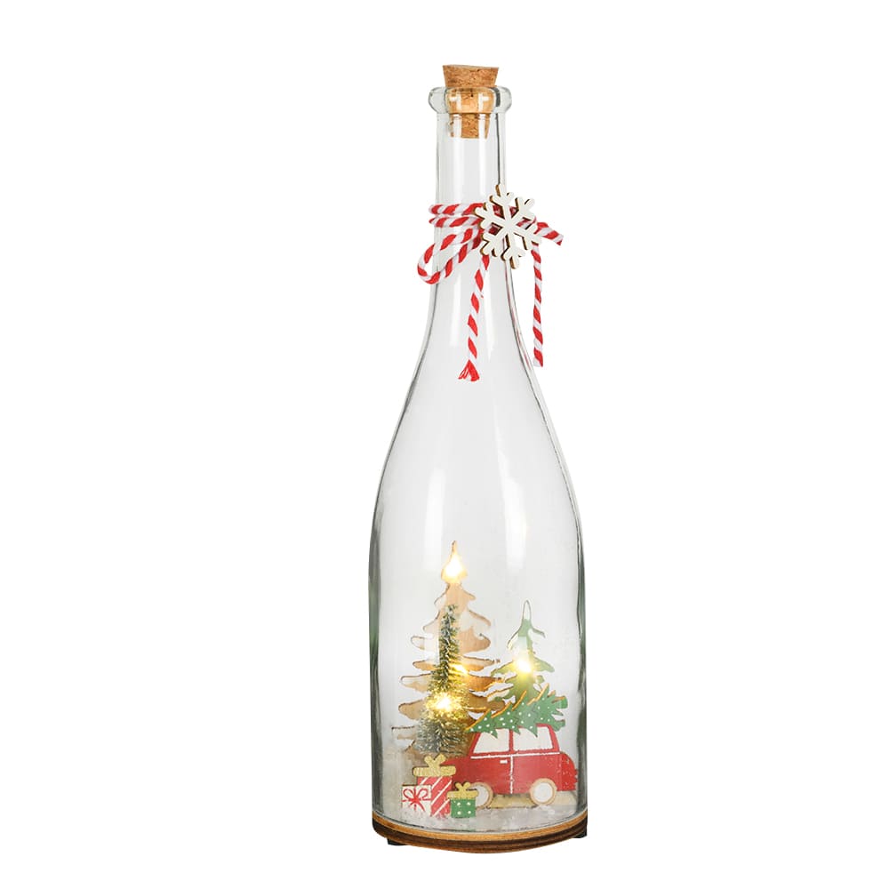Bouteille décorative Noël à DEL