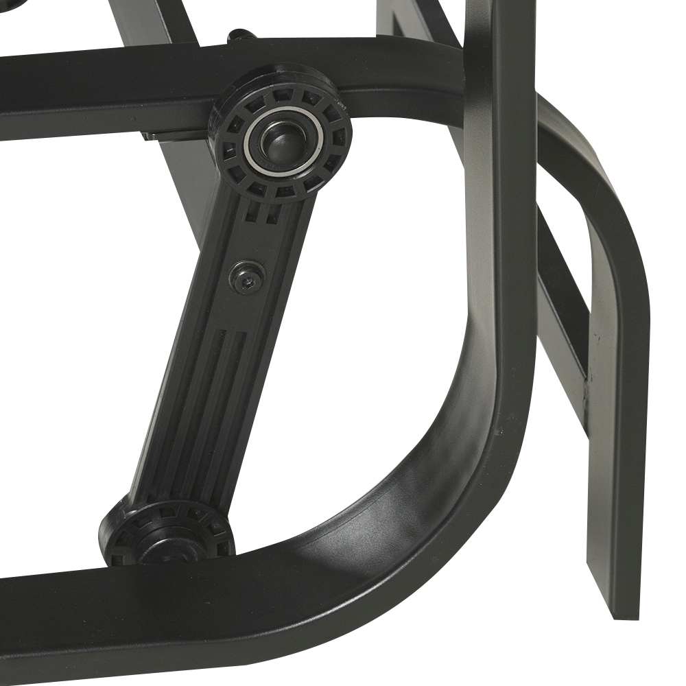 Chaise berçante simple en acier noir VERTUO