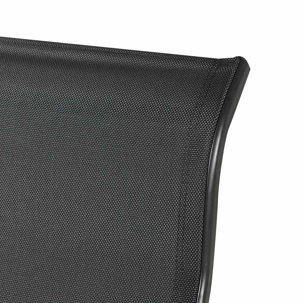 Chaise berçante simple en acier noir VERTUO