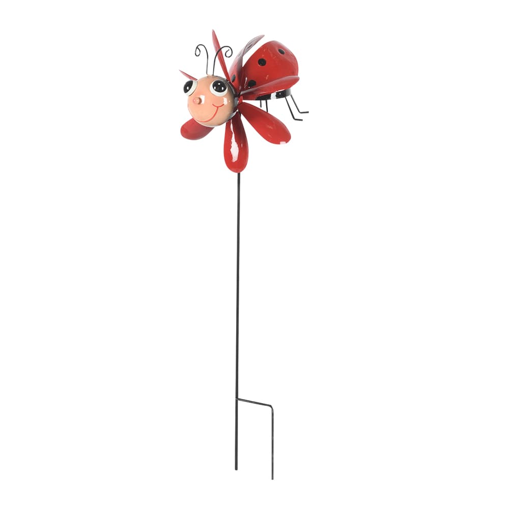VERTUO Ladybug Decorative Stake 22 in.