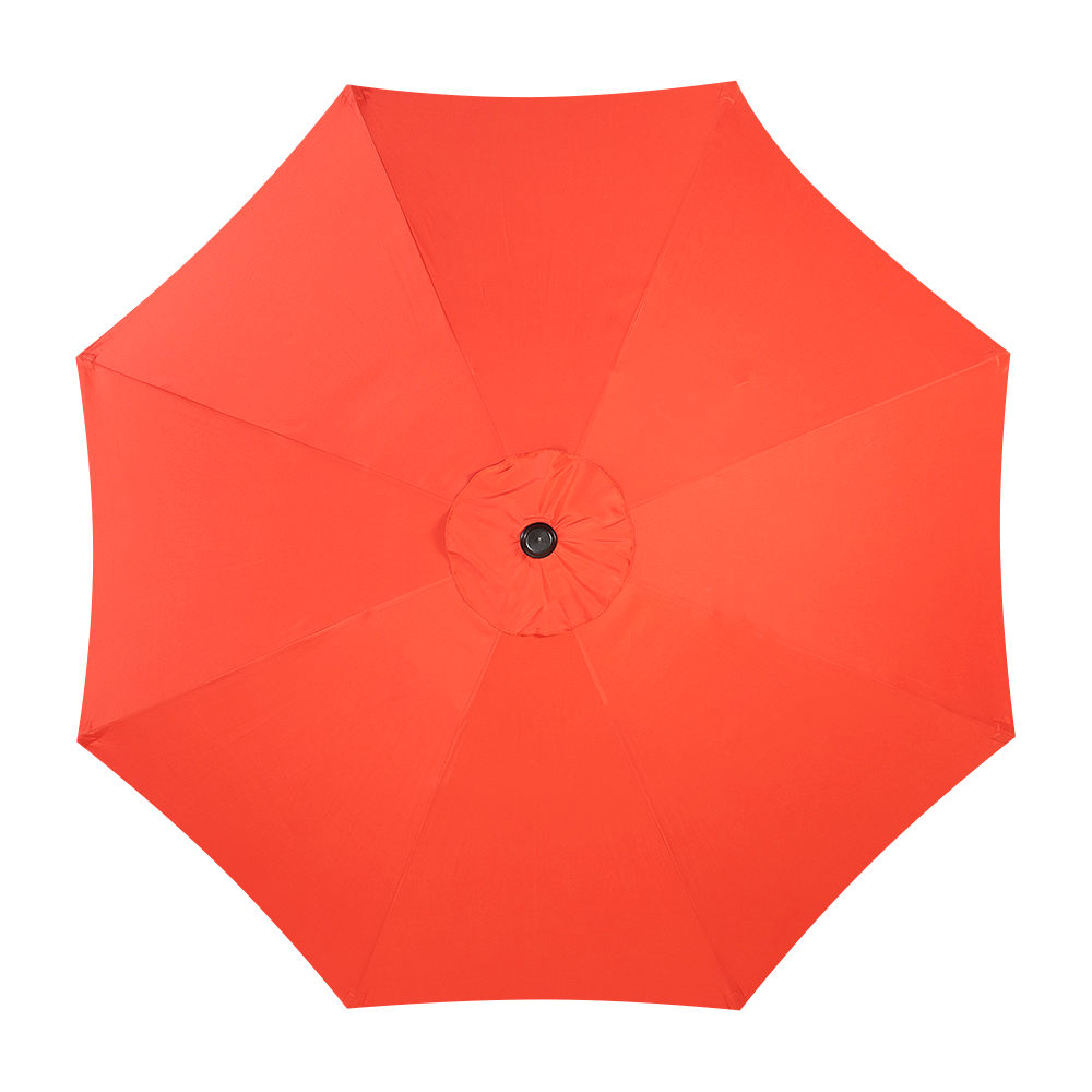 Parasol inclinable orange avec mât en aluminium 9 pi VERTUO