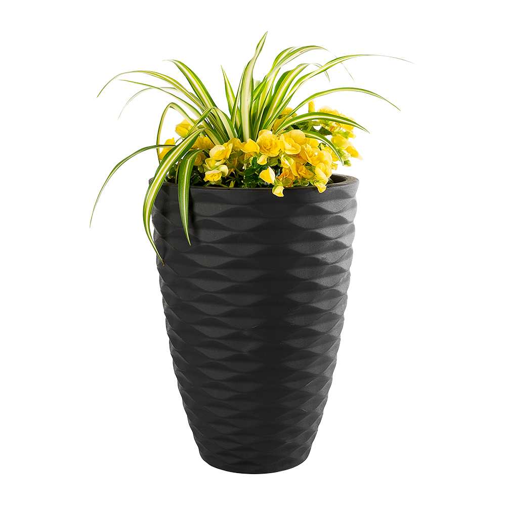 VERTUO Bilbao tall light planter 13 3/4 in.