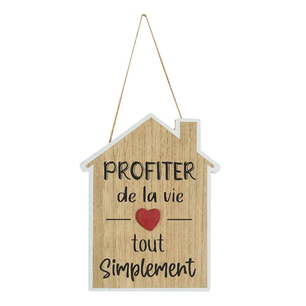 Plaque décorative Profiter de la vie VERTUO