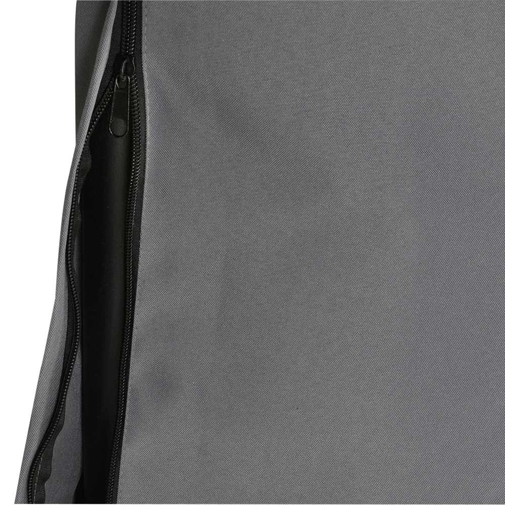 Parasol déporté en aluminium et acier gris 9&nbsp;pi 6&nbsp;po VERTUO