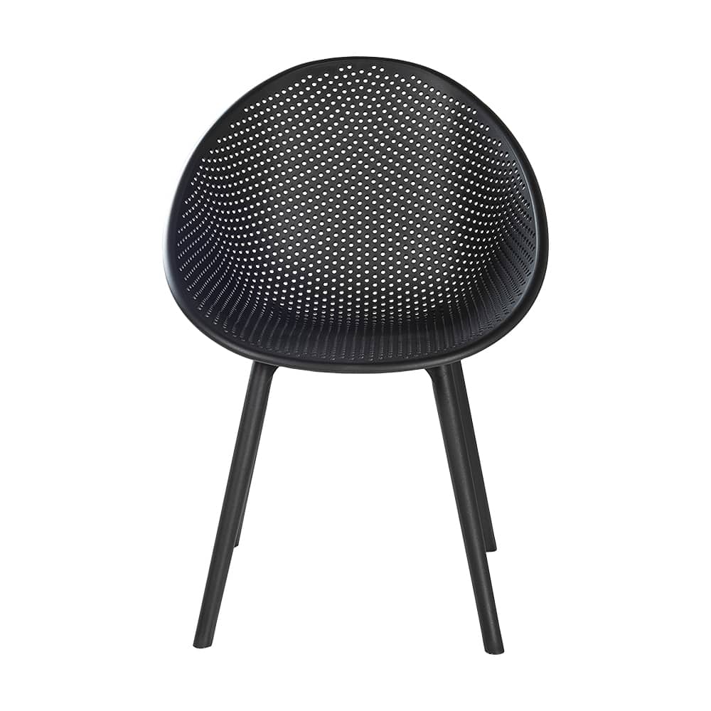 VERTUO Black Polypropylene Shell Chair