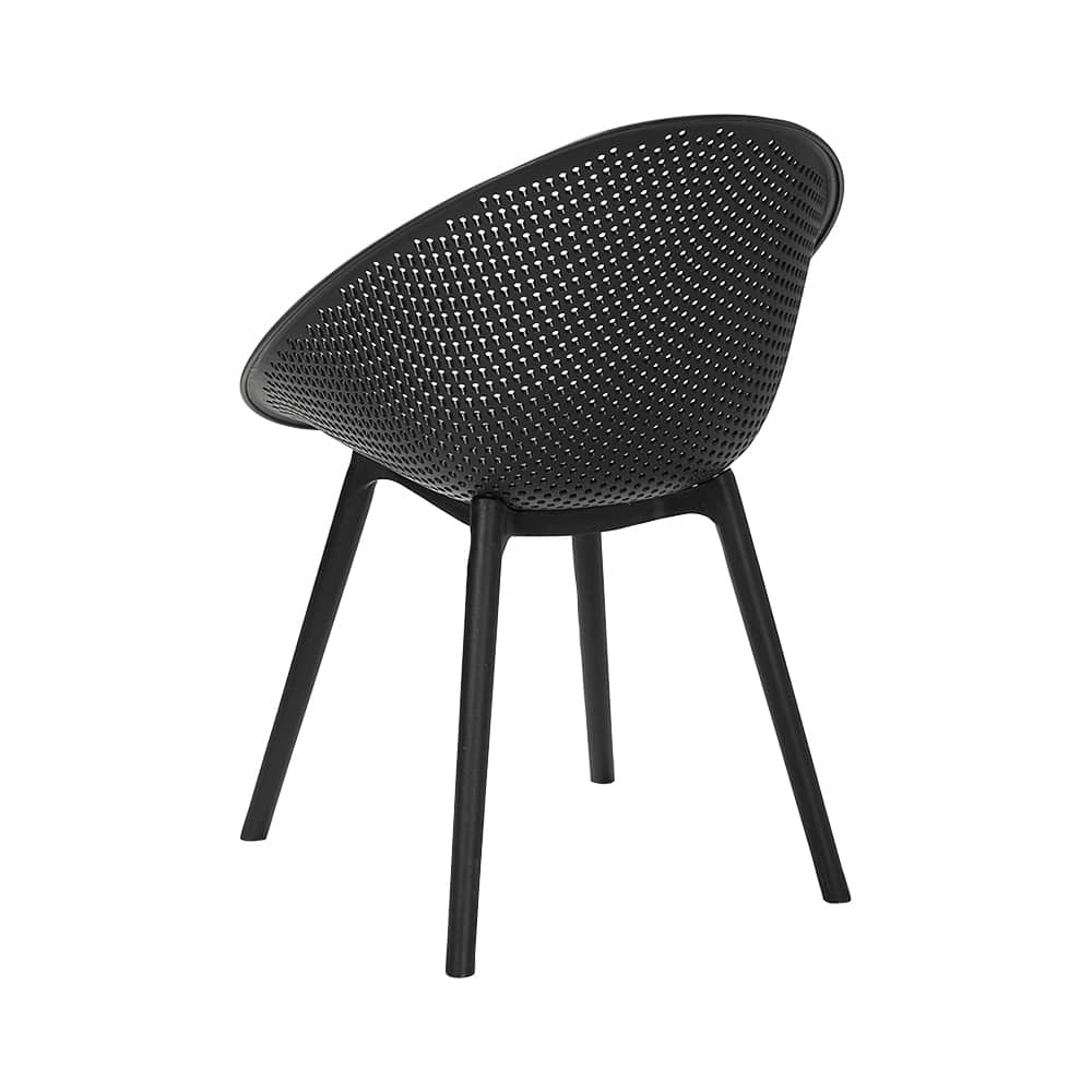 VERTUO Black Polypropylene Shell Chair