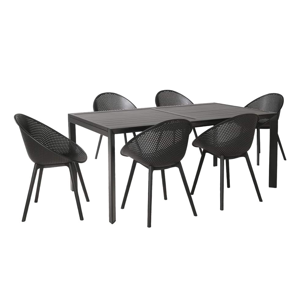 VERTUO Black Polypropylene Shell Chair