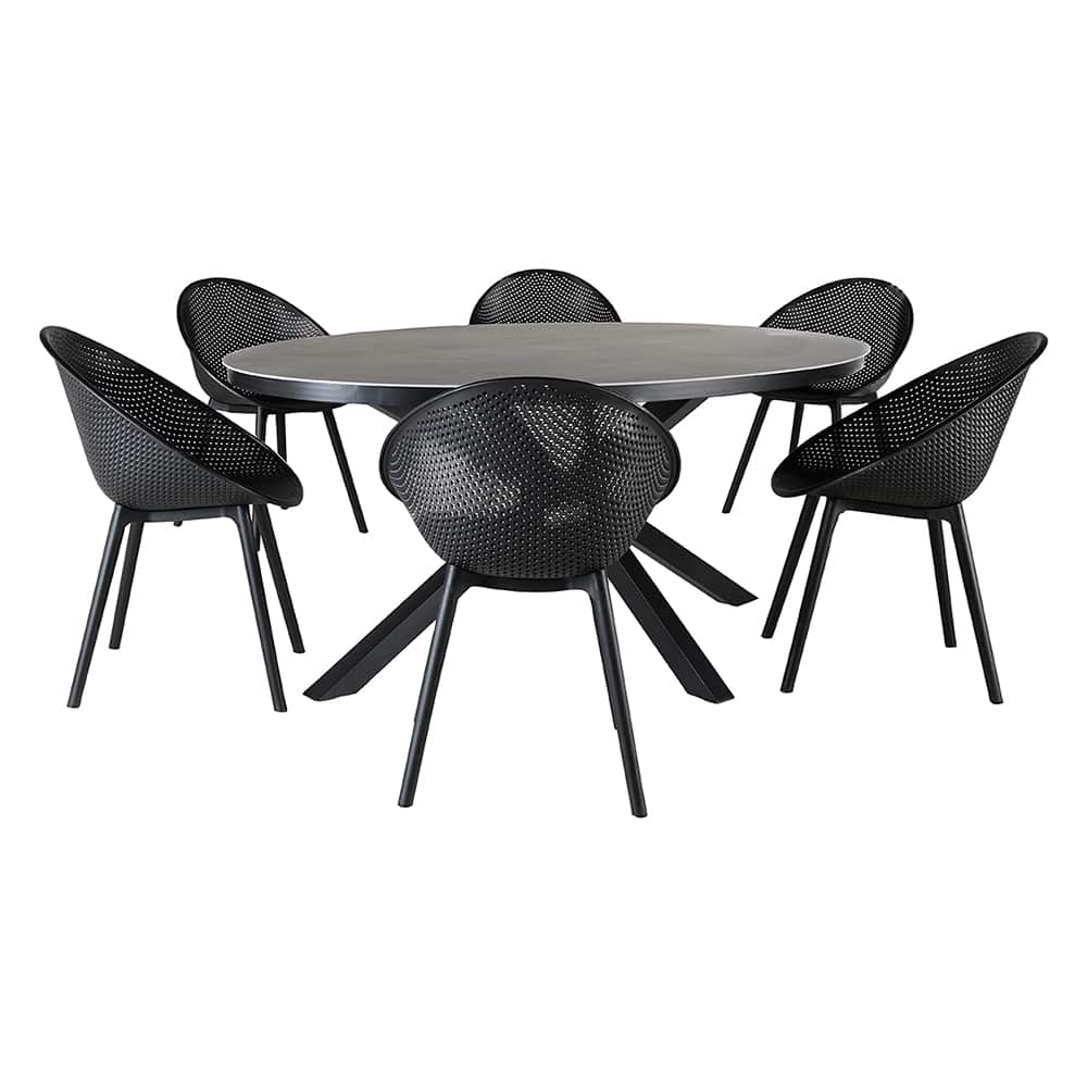 VERTUO Black Polypropylene Shell Chair