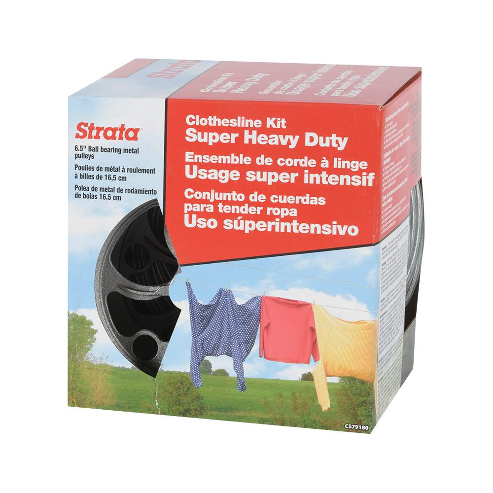 Ensemble de corde à linge à usage super intensif