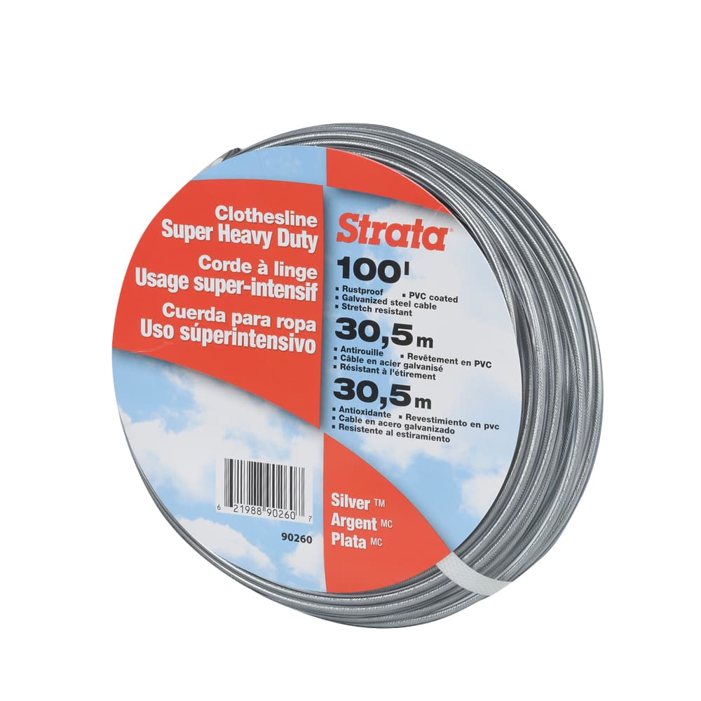 Corde à linge 100 pi usage intensif