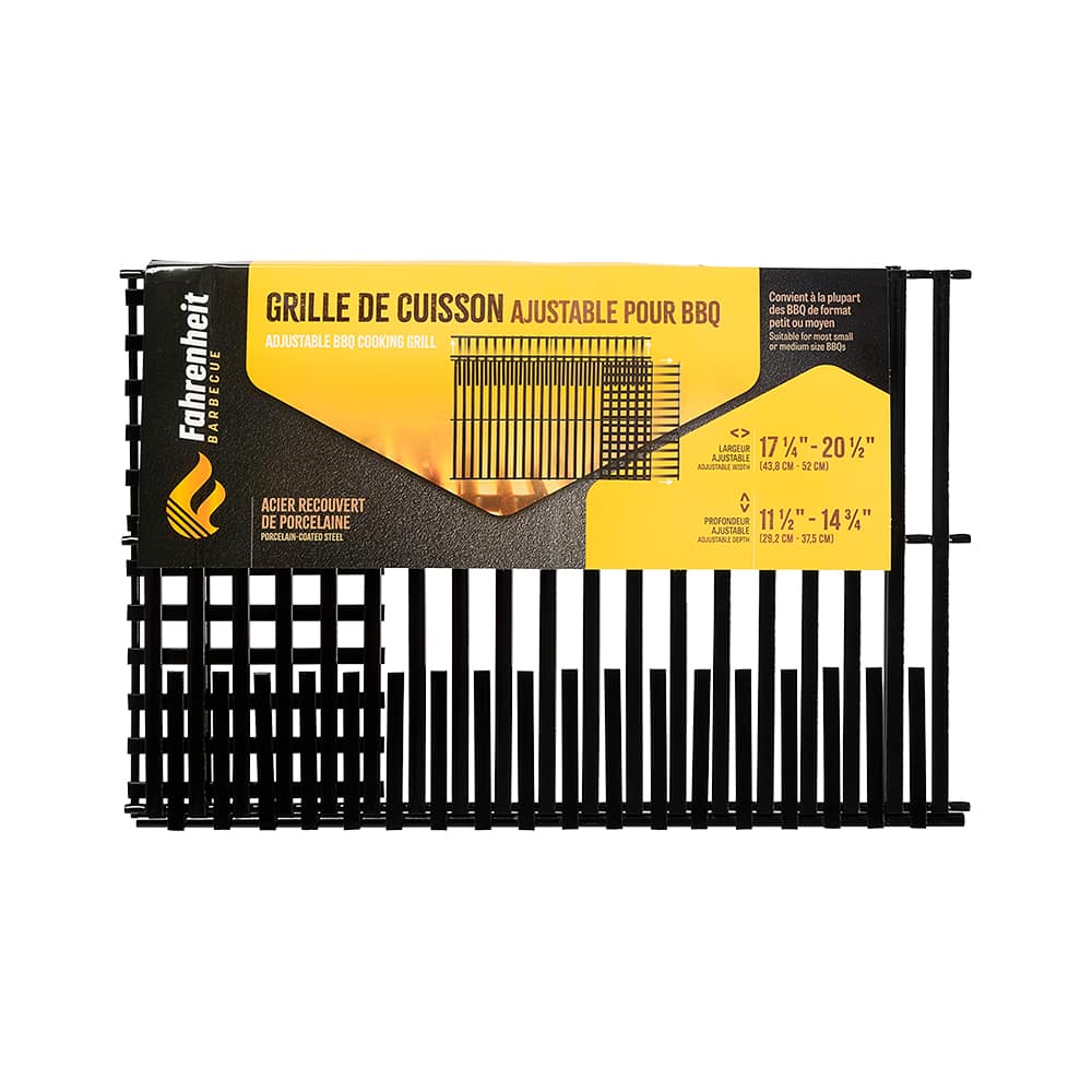 Grille de cuisson ajustable pour BBQ Petit/Moyen