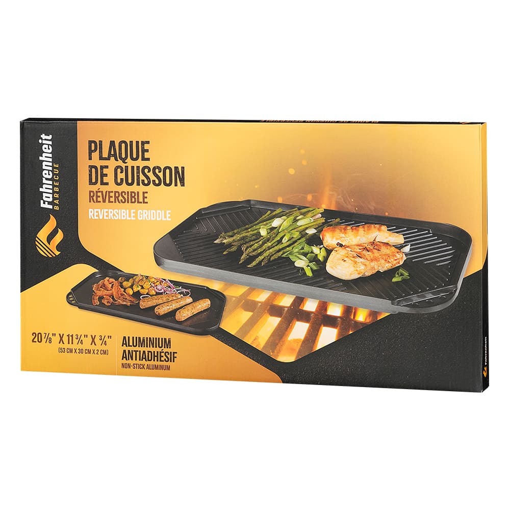 Plaque de cuisson réversible