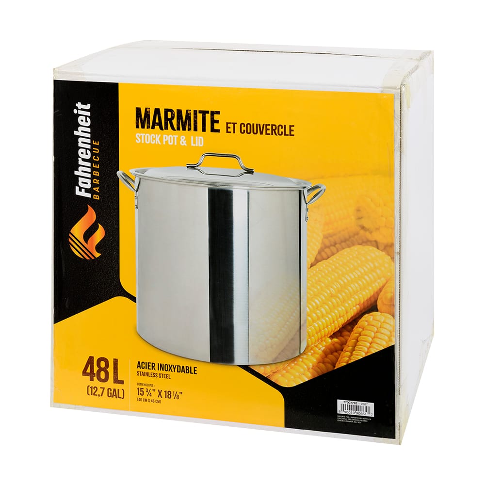 Marmite en acier inoxydable 48&nbsp;L