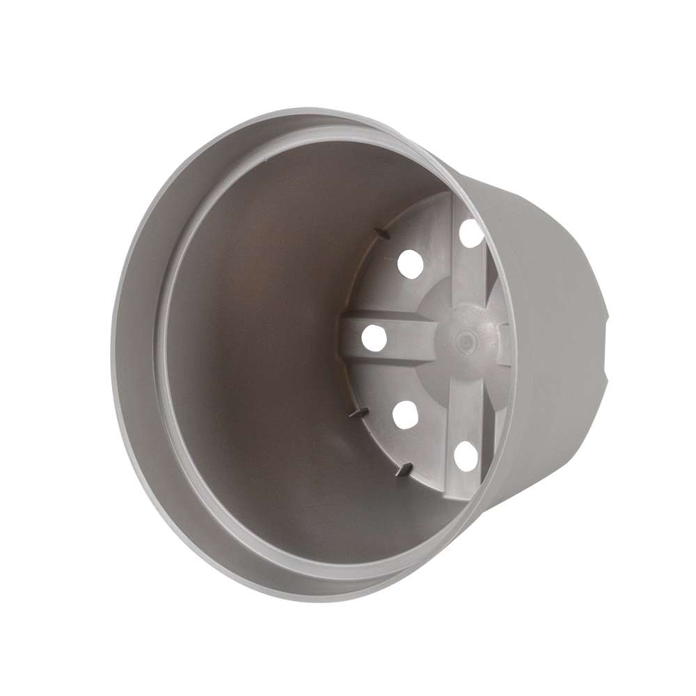 Pot à fleurs grège 8 po VERTUO