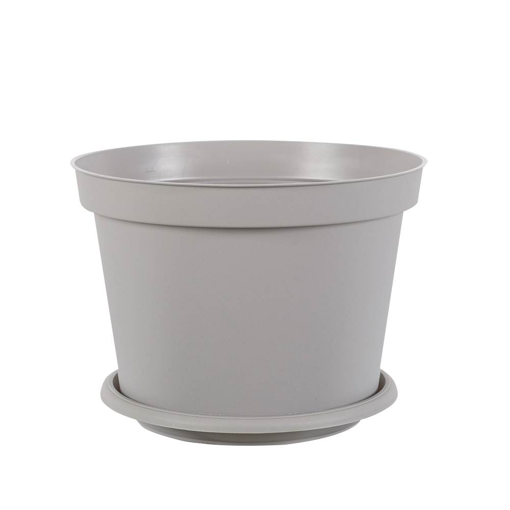 Soucoupe pour pot à fleurs grège 5 1/2 po VERTUO