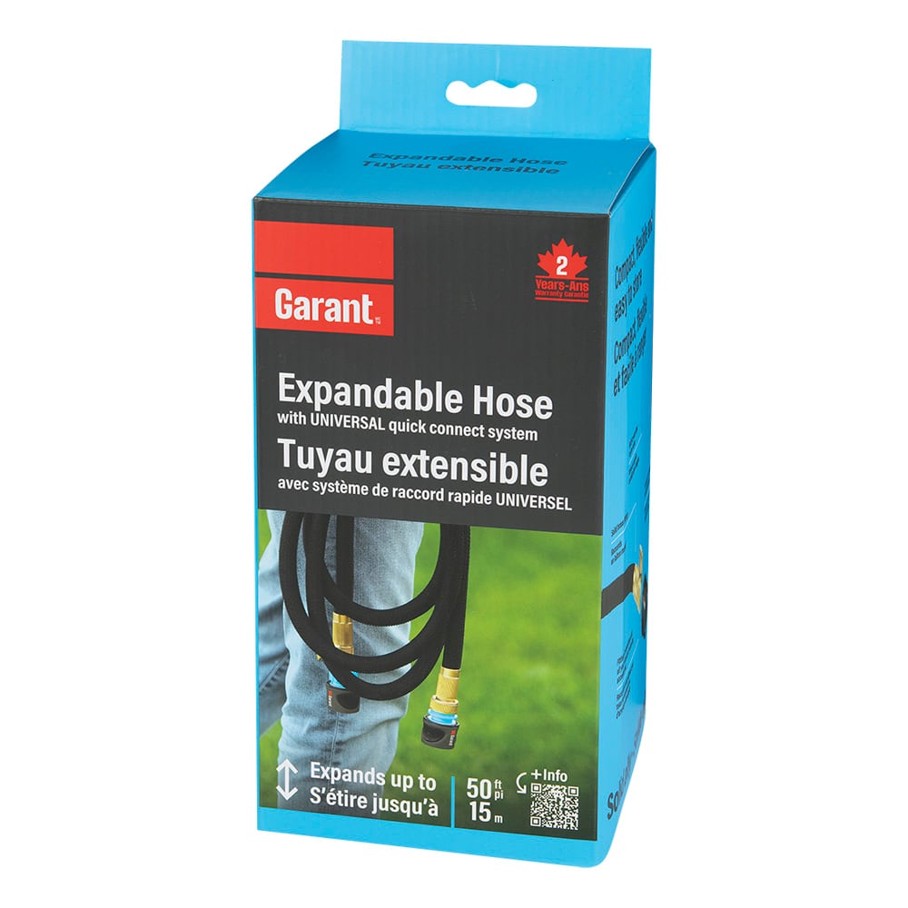 Tuyau d'arrosage Extensible Pro Flow 50&nbsp;pi&nbsp;x&nbsp;5/8&nbsp;po GARANT