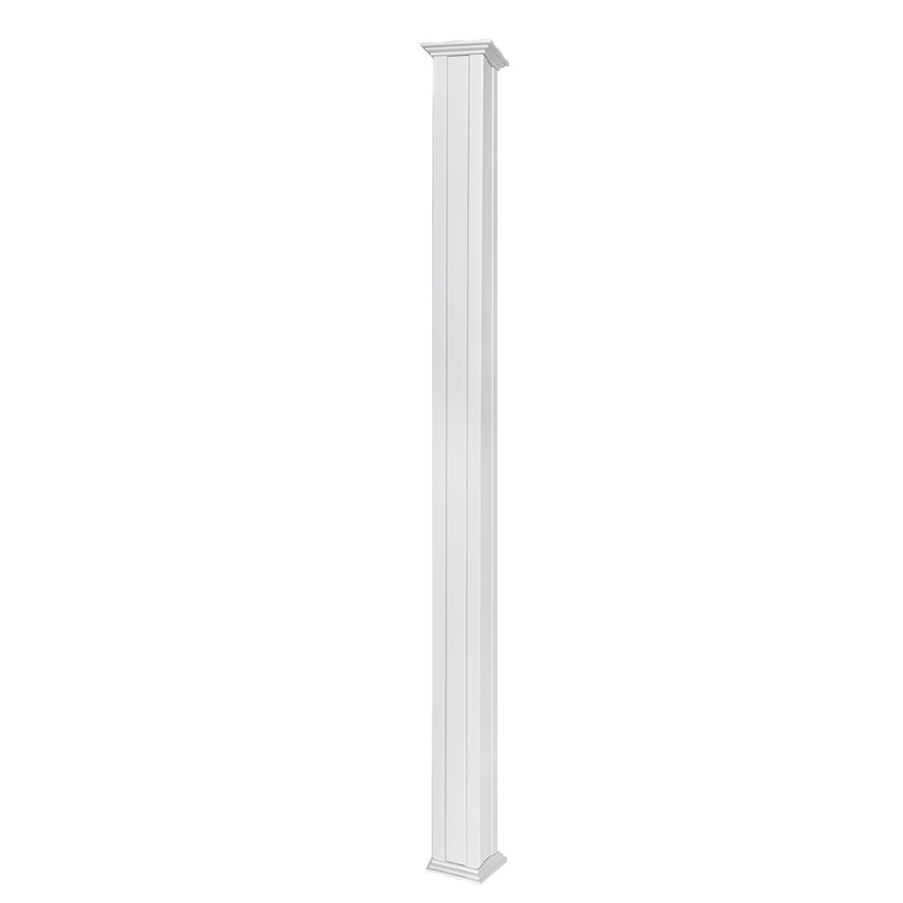 White Aluminum Square Column 5&nbsp;1/2&nbsp;in&nbsp;x&nbsp;9&nbsp;ft
