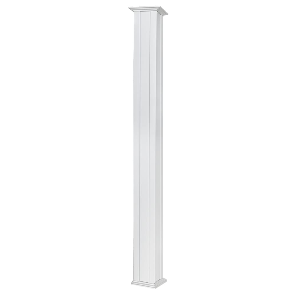 White Aluminum Square Column 7&nbsp;1/2&nbsp;in&nbsp;x&nbsp;9&nbsp;ft