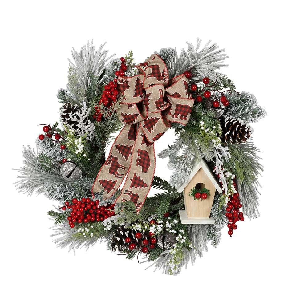 Couronne de Noël 24 po