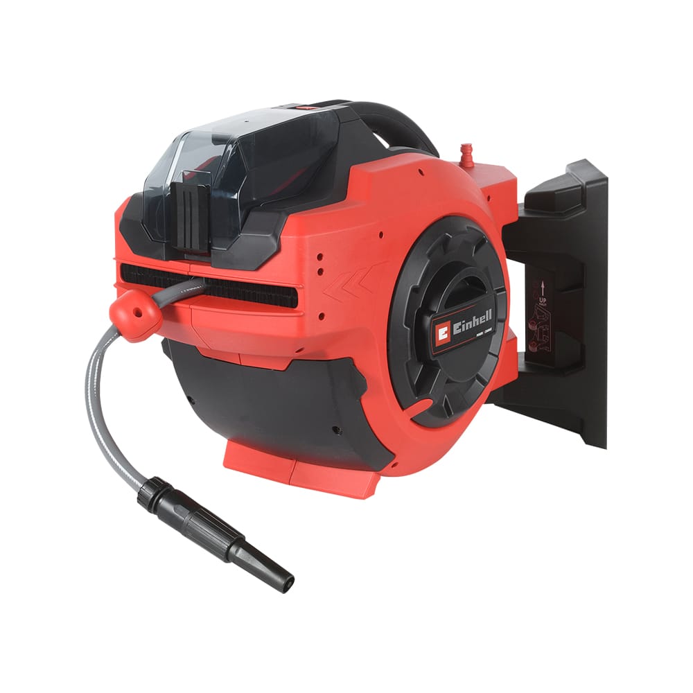 Dévidoir mural automatique 18 V avec tuyau d'arrosage 100&nbsp;pi EINHELL