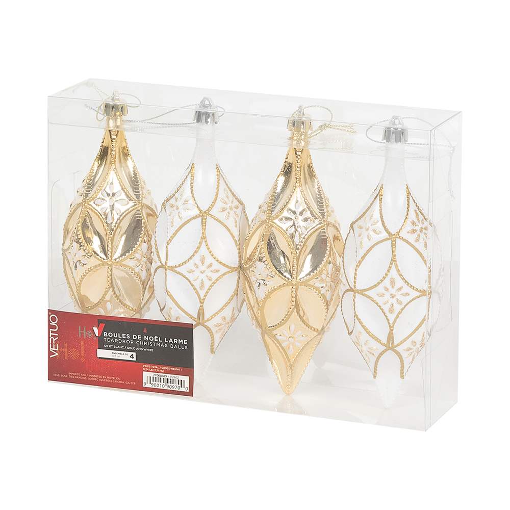 Boules de Noël 6 1/8 po Ens/4