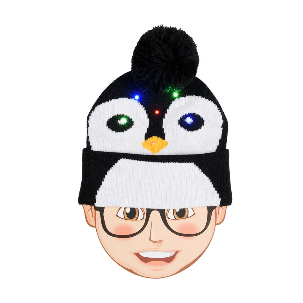 Tuque de Noël lumineuse pour enfants VERTUO