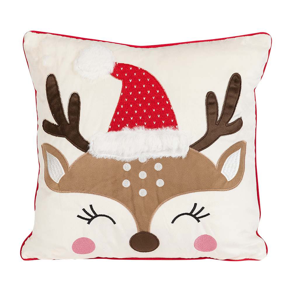 Coussin cervidé 17&nbsp;3/4&nbsp;po&nbsp;x&nbsp;17&nbsp;3/4&nbsp;po VERTUO