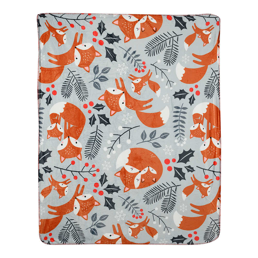 Jeté renards 49 1/4 po x 59 po VERTUO