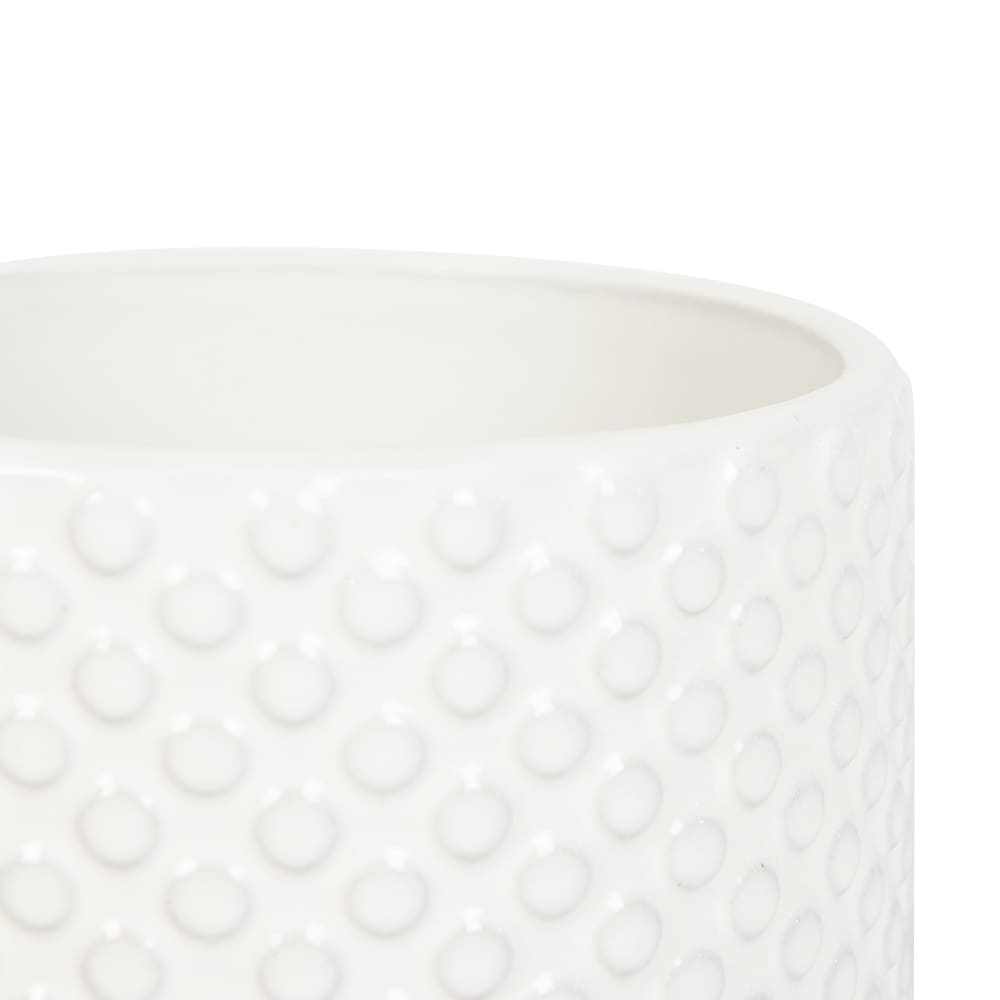 Cache-pot motif à pois crème 6 1/8 po VERTUO
