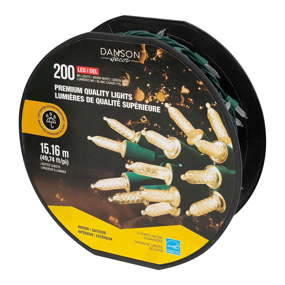 200 LED Lights Set M5 Warm white