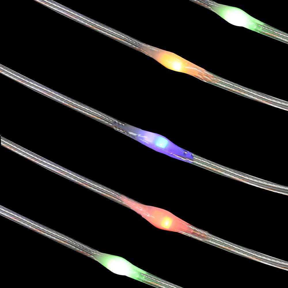 LED Lights Curtain Warm white and Multicoloured