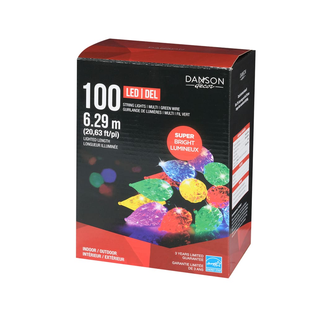 100 LED Lights Set Multicoloured