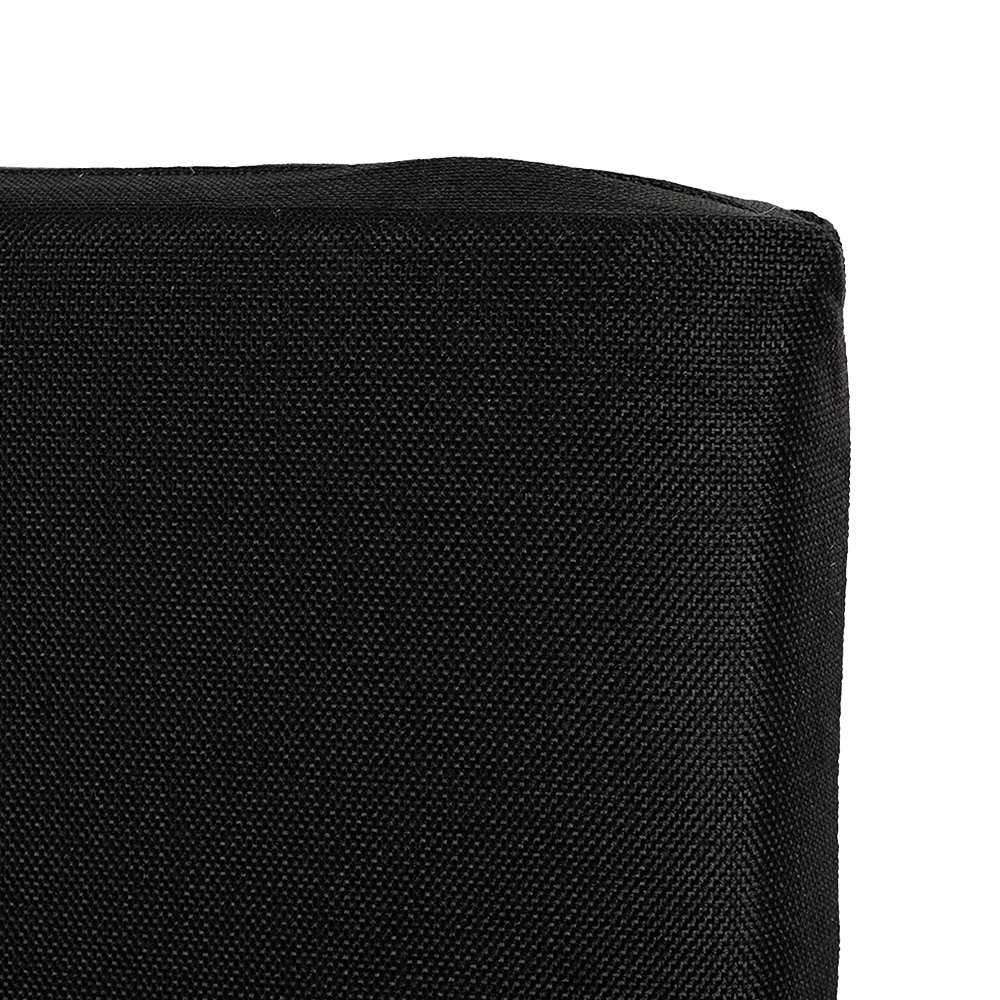 Black High Back Garden Chair Cushion
