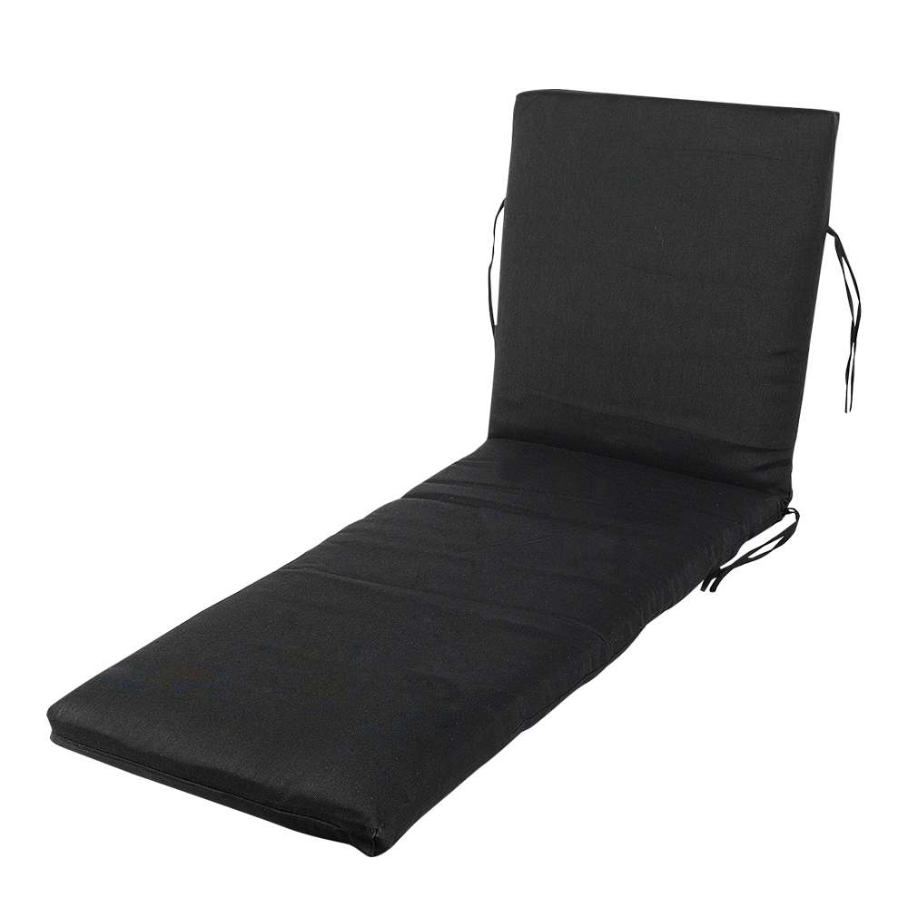 Coussin pour chaise longue noir