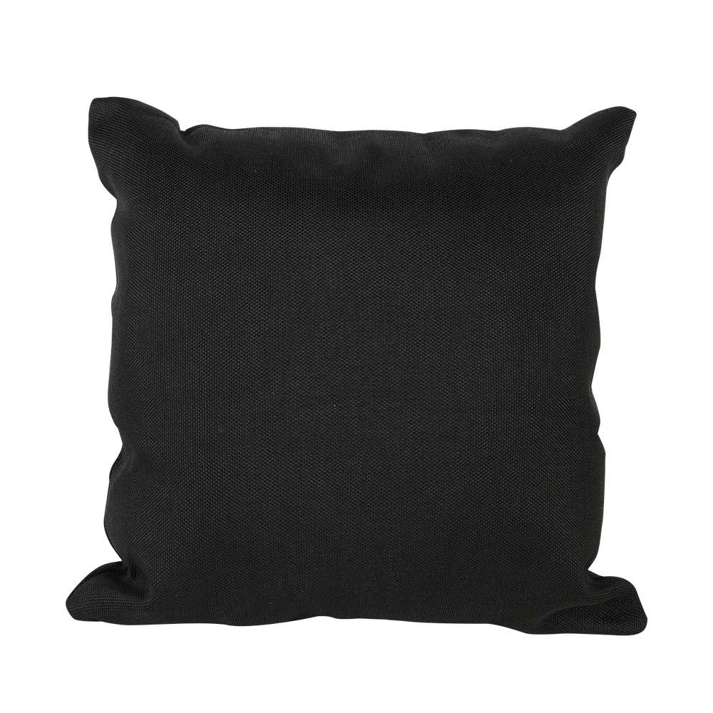 Coussin de patio Noir 16&nbsp;po&nbsp;x&nbsp;16&nbsp;po
