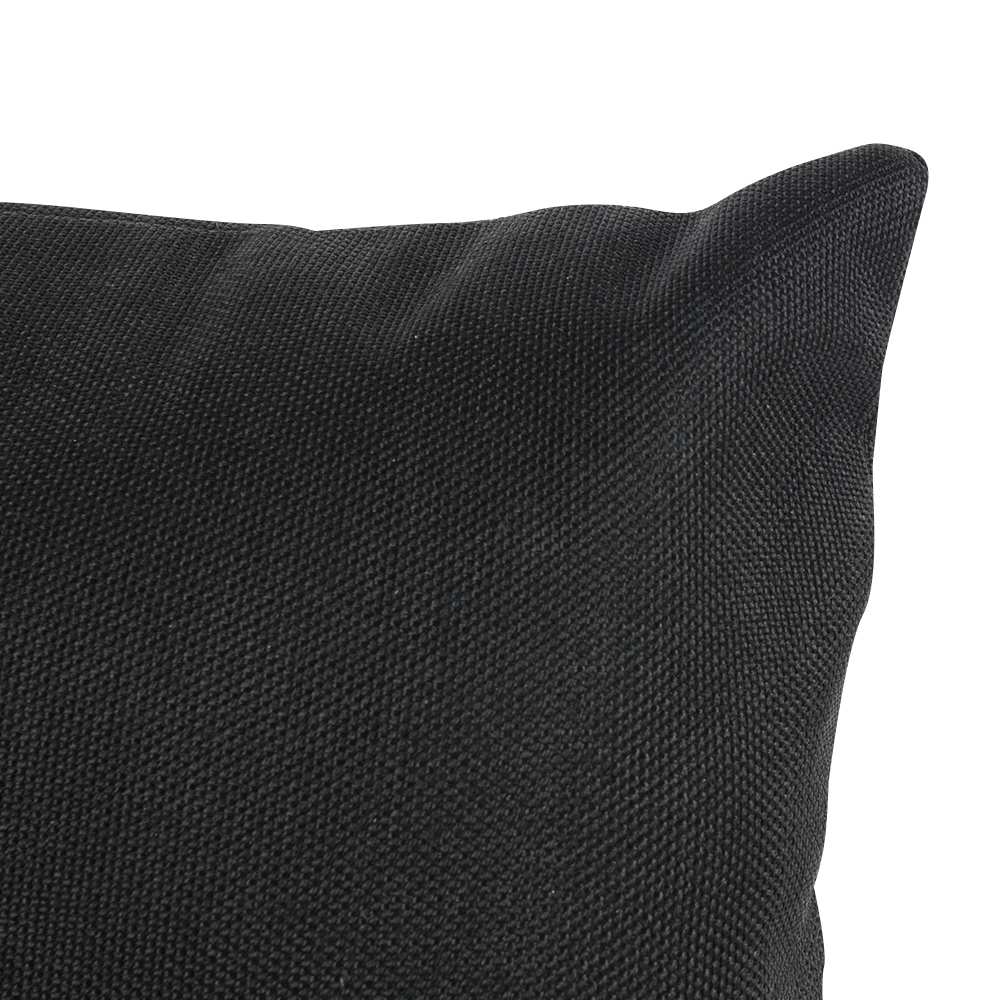 Coussin de patio Noir 16&nbsp;po&nbsp;x&nbsp;16&nbsp;po