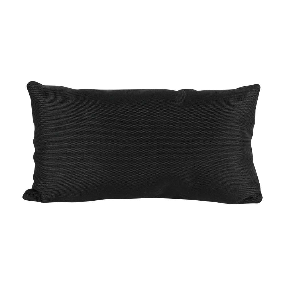 Coussin de patio Noir 10&nbsp;po&nbsp;x&nbsp;19&nbsp;po