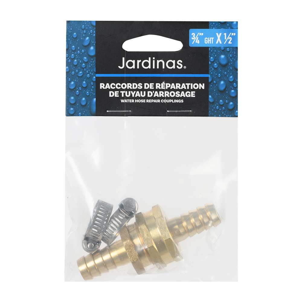 Raccords de réparation de tuyau d'arrosage 1/2 po