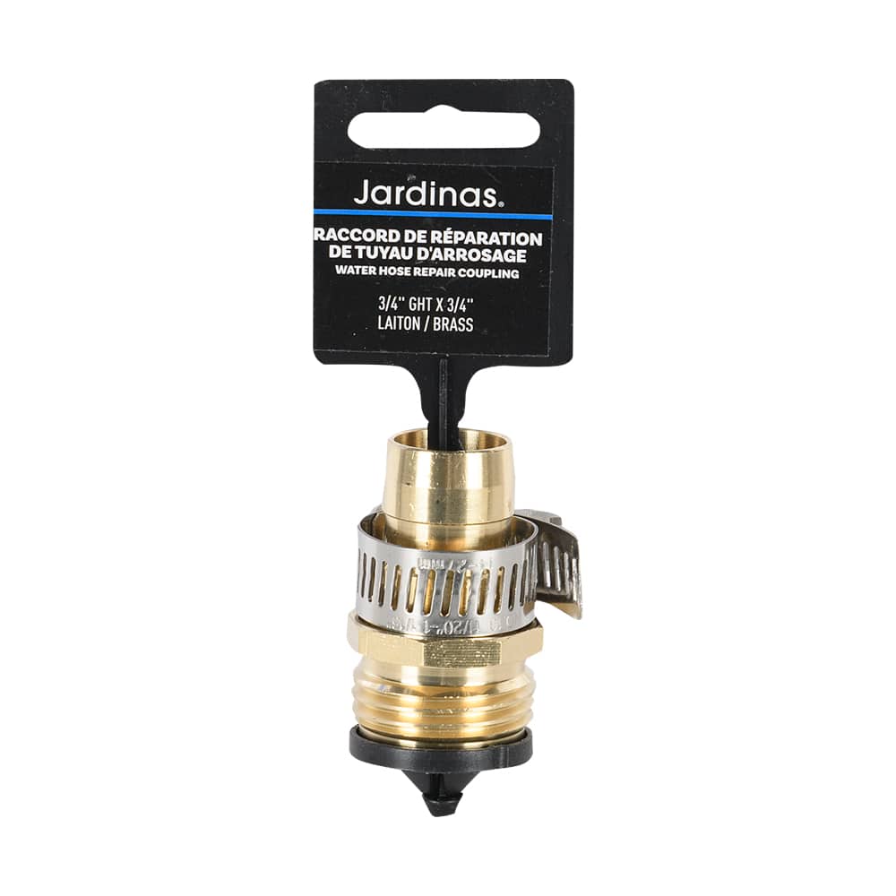 Raccord de réparation de tuyau d'arrosage 3/4 po M