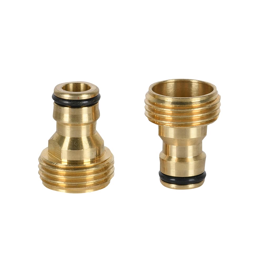 Adaptateur de tuyau d'arrosage mâles Pqt/2