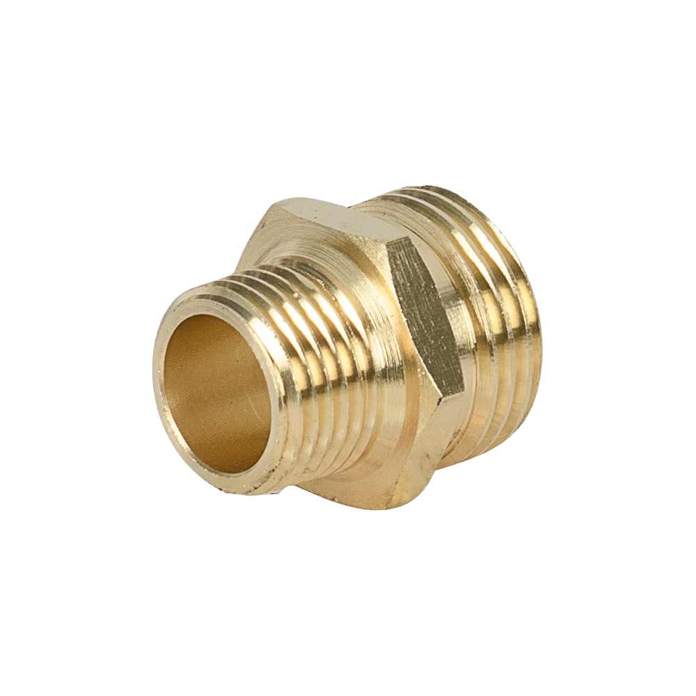 Water Hose Connector 3/4 in. GHT x 1/2 in. NPT (M x M)